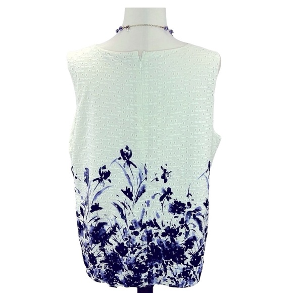 Tommy Hilfiger Eyelet Cotton Blouse - Picture 5 of 6